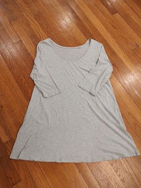 Pure Jill J. Jill Ballet Sleeve Tunic Top Green 1X